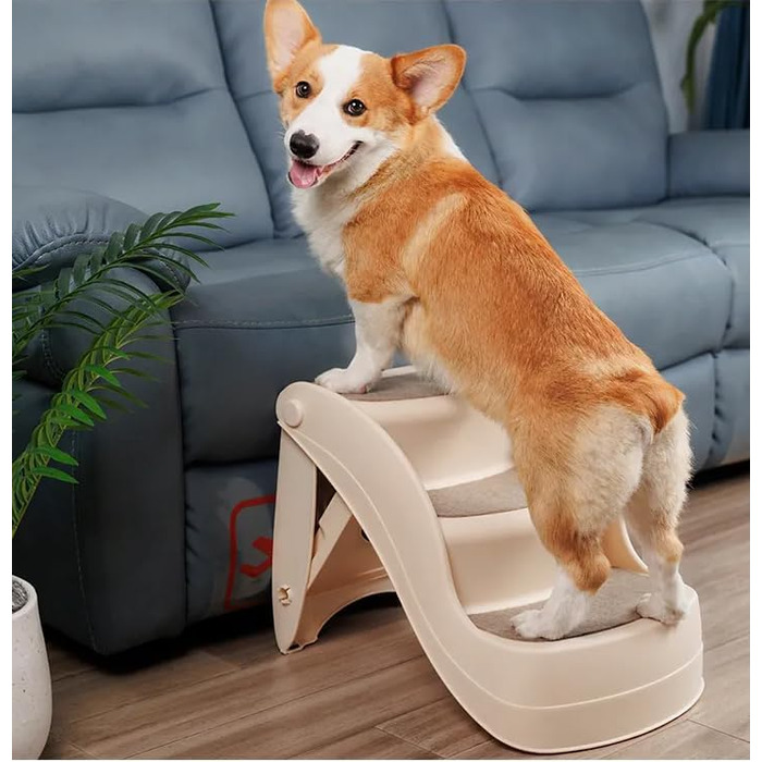 Сходинки для тварин Lanco – 3 сходинки для котів та собак. Міцний та неслизький матеріал. Розміри: 50 x 38 x 38 см