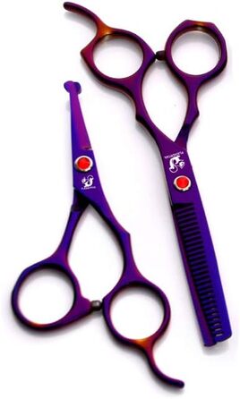 Набір професійних ножиць для грумінгу тварин 4,5-6,5 дюймів (5 шт.) з нержавіючої сталі, безпечні закруглені кінчики