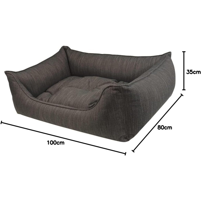 Лягушко для собак Eco Dog Erde, XL: знімний, зручний, міцний, для здоров'я суглобів, чорний, Made in Germany