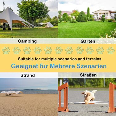 Набір для аджиліті Yardin Agility Set для собак: 4 перешкоди, регульована висота, стійки для слалому, сумка для перенесення. Ідеальний для тренувань собак, 104 x 70 x 101 см, білий (блакитний)