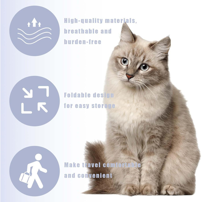 Транспортувальна сумка-рюкзак для котів та дрібних тварин (блакитна)