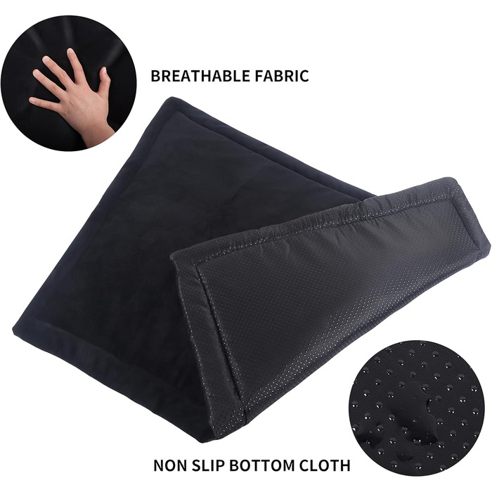 М'який килимок для собак та котів IEUUMLER FC004, 102*69 см, чорний. Легко миється, не слизький, теплий.