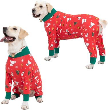 Комбінезон для собак великих порід, захисний, анти-шерсть, від лизання, для захисту ран, піжамний, розмір XXXL, 7XL, для святкування Різдва