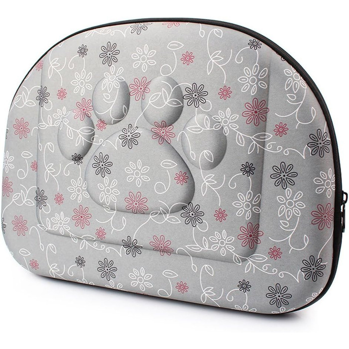 Транспортна переноска для собак та котів, комфортна, для подорожей на вулиці, середня, сіра