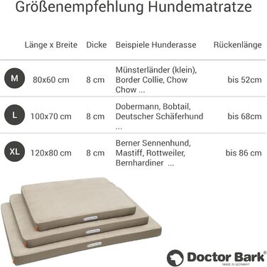 Ортопедичний лежак для собак Doctor Bark з флісовою поверхнею, великий (L - 100x70 см, бежево-золотистий)