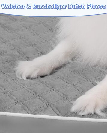 Ортопедичне ліжко для собак KSIIA, 58x43x7 см, сіре - зручне та миється, знімний матрац