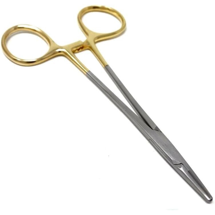 Хірургічні ножиці для перев'язки: вигнуті, з тупими кінцями, 17 см, нержавіюча сталь