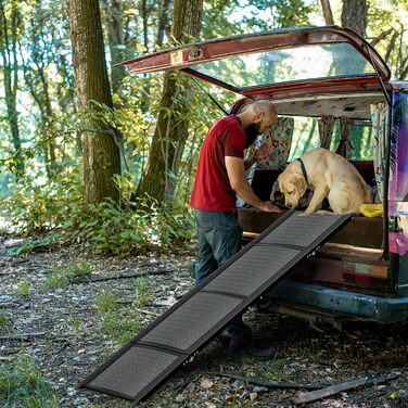 Рампа для собак у машину Hunderampe, складна, з килимком, до 110 кг, для авто, вантажівок, SUV