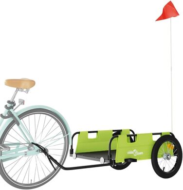 Фahrradanhänger (причіп для велосипеда) BaraSh – зелений, Oxford-тканина, для собак