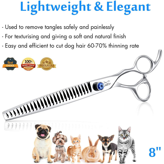 Професійна ножиці для грумінгу собак та котів Chunker 8.0'
