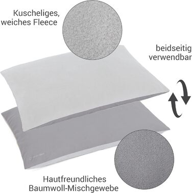 М'яке ліжко для собак великих порід Doctor Bark GreenLabel, зелений колір, знімний чохол L, світло-сірий