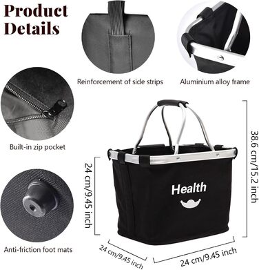 Складаний велосипедний кошик на кермо для собак, покупок, пікніків. З адаптером для керма