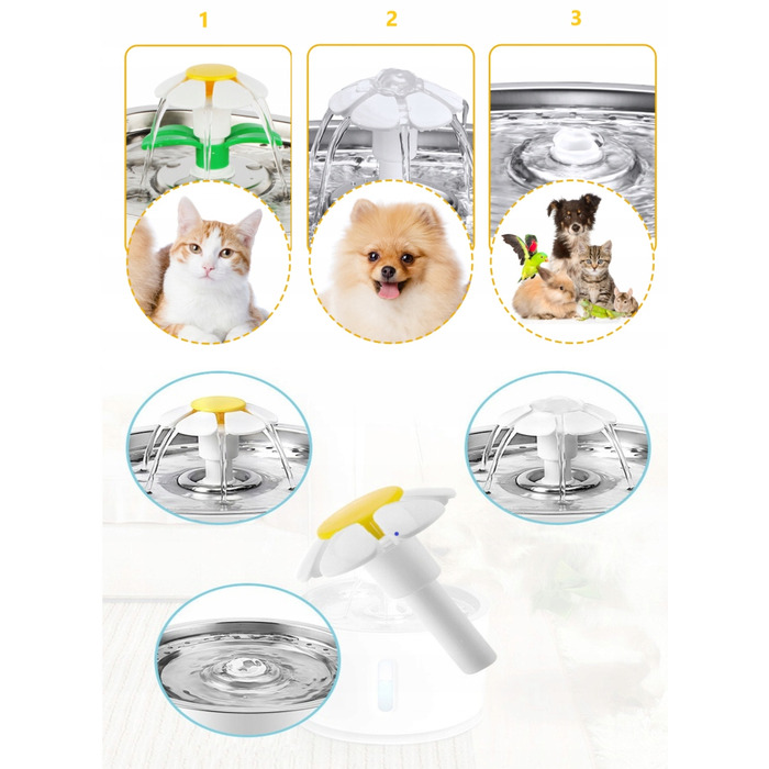 Поїлка-фонтан Save metal, 2400 мл