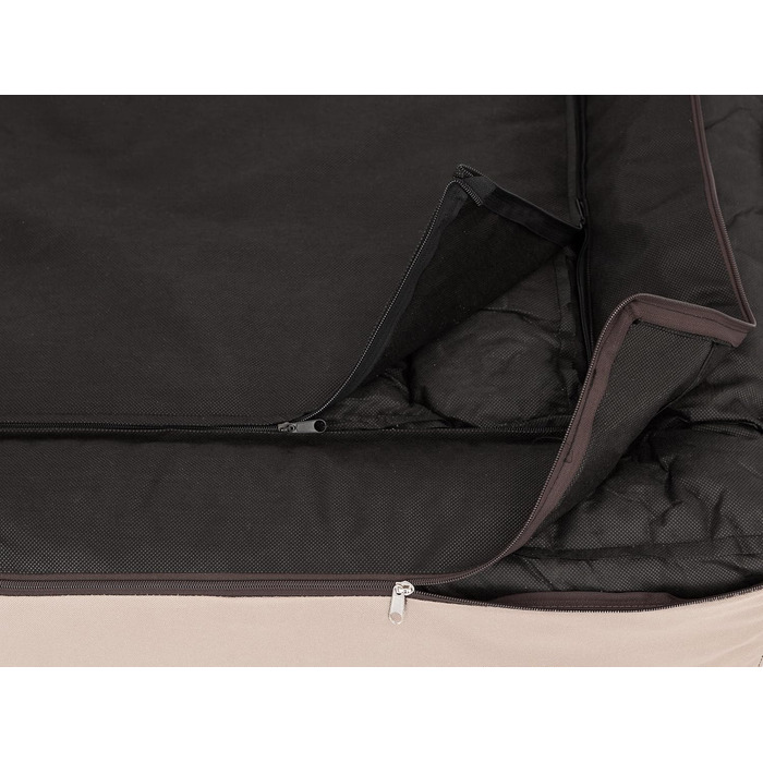 Лежанка для собак DOGGY: м'яка, комфортна, 80 x 55 см, бежево-коричнева