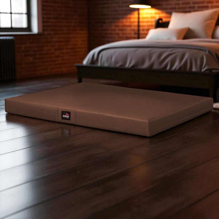 Ортопедичний лежак для собак Tierlando Alice Easy CLEAN з екошкіри та віскоеластичної піни, розмір: | колір: