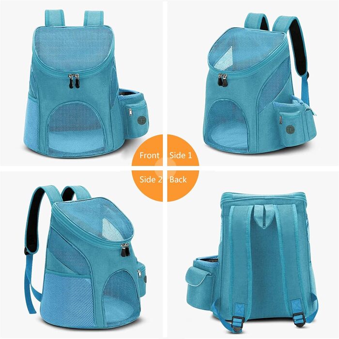 PETCUTE Рюкзак для собак і котів, переноска для маленьких собак, блакитний (до 2.8 кг)