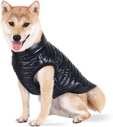 Зимовий теплий водонепроникний теплий зимовий одяг для собак з кільцем D, чорний, XL