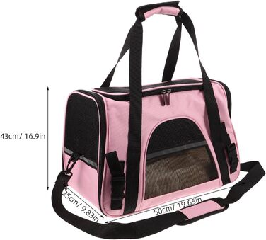 Транспортна сумка для котів LOLIPPYY: дихаюча сітка, складана, для подорожей в авто та на вулицю, м'яка, з надійним замком