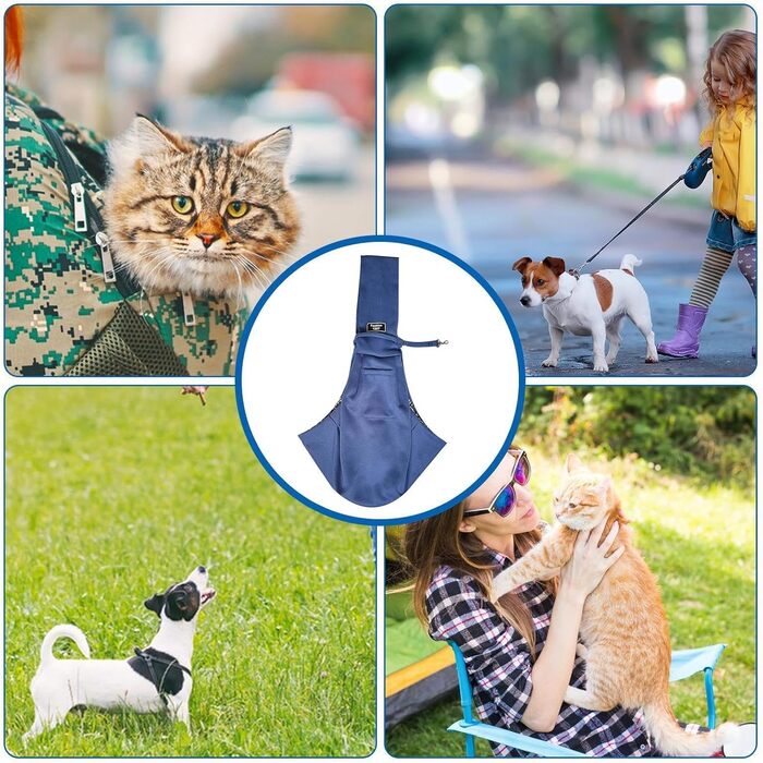 Трансформер для собак та котів | Сумка-переноска для тварин | Переноска для котів та собак, блакитна