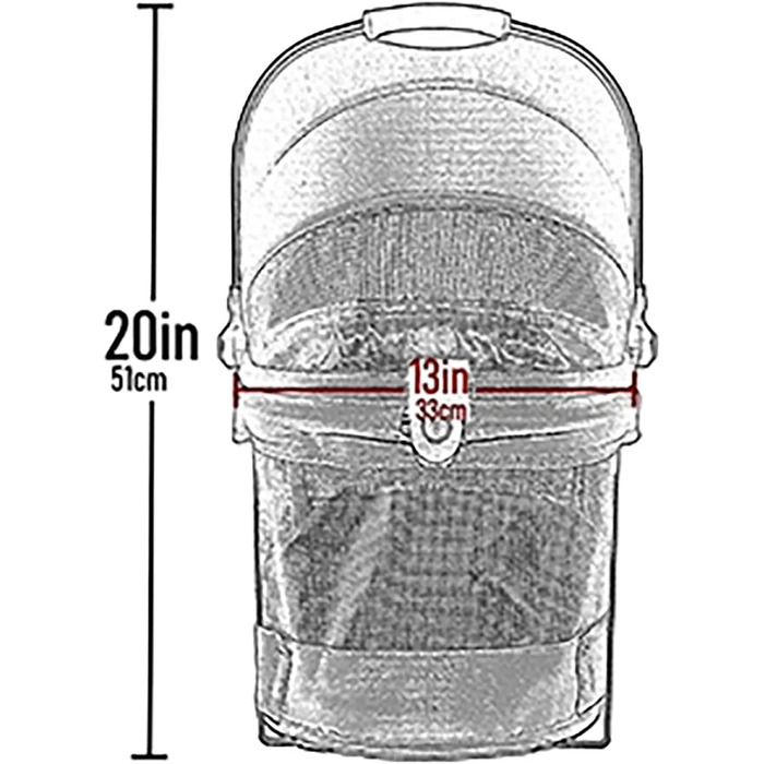 Переноска для тварин Pet Gear View 360, чорна, 51x30x47 см - для собак та котів