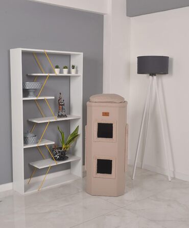 Когтеточка-бочка Petliving Theo 100 см, беж, ручна робота, еко, сертифікат OEKO-TEX