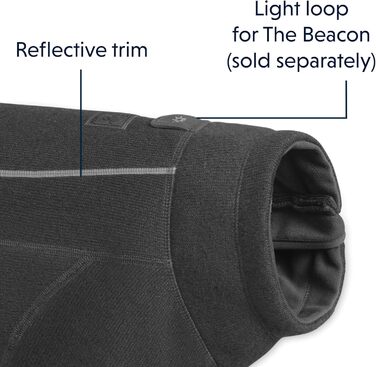 RUFFWEAR собача куртка Fernie, швидковисихаюча флісова мантія, сірий колір, XL