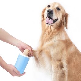 Очисник лап для собак і котів: силіконова щітка для лап, блакитний | Для маленьких, середніх та великих тварин