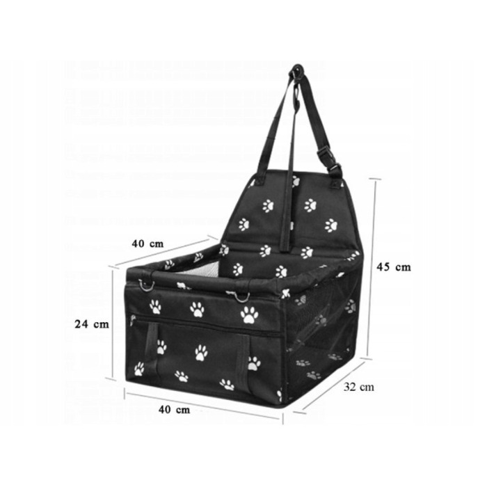 Автомобільний бокс-переноска для собак: захист сидінь та комфортні подорожі (40x24 см)
