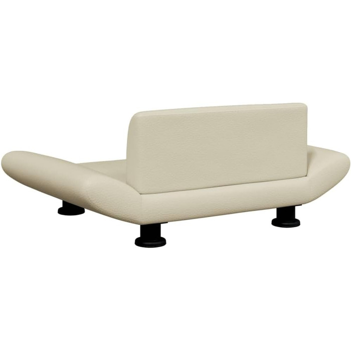 Крісло-ліжко для собак та котів, штучна шкіра, водовідштовхувальне, 70x45x28 см, кремове