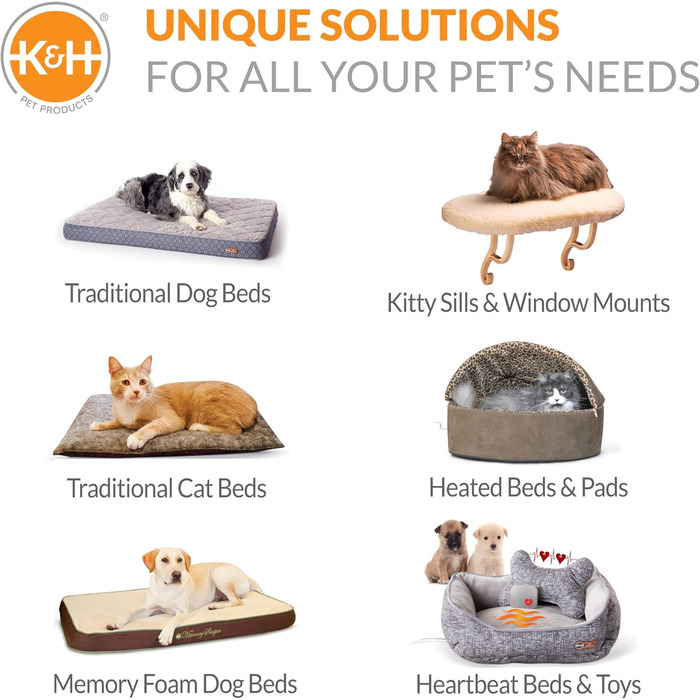 K&H велосипедний кошик для собак і котів, універсальний, з передньою кріпленням, металевий, знімна підкладка, для домашніх тварин