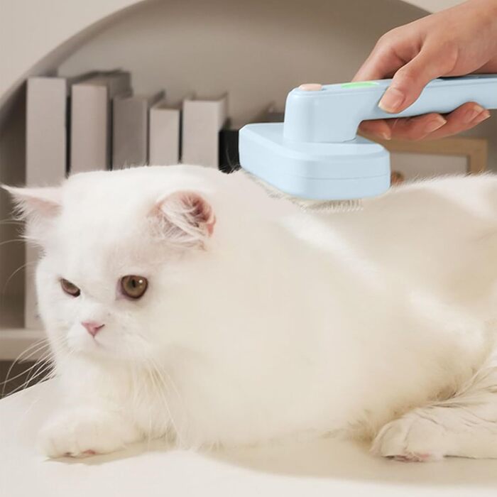 Щітка для видалення шерсті самоочищується - для собак та котів, довге та коротке волосся, дружня до шкіри