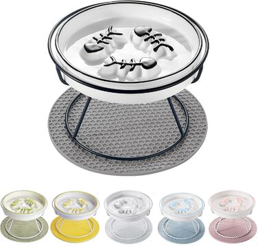 Підвищений миска для котів TRUNDISAN: проти блювоти, для здорового травлення та контролю ваги. Міцний та довговічний.