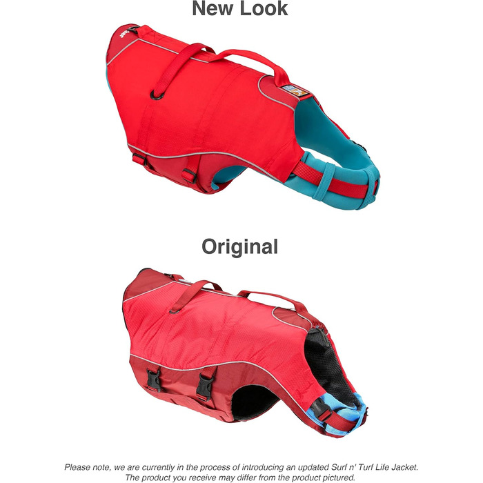 Жилет для плавання собак Kurgo Surf n' Turf | Рятувальний жилет для собак | Жилет для каякінгу для тварин | Дощовик для собак для басейну або озера | Відбиваючий | Можна прати в машині | Червоний (Medium)