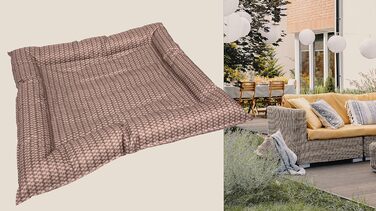 Килимок охолоджуючий для собак Croci з ротангових матеріалів, 77 x 63 см, коричневий