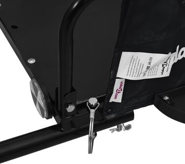 Причіп для велосипеда, вантажний, чорний, 122 x 53 x 33 см