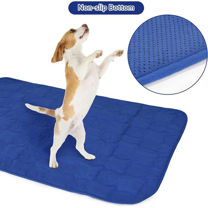 Водонепроникний килимок для собак, неслизький, захисний в дорозі, для софи, великих собак та котів, M 150 x 120 см, морський колір