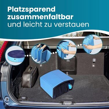 Зручний надувний басейн для собак та котів, розкладний, з клапаном для зливу води, антиковзаюча поверхня, різні розміри (80 x 20 см)