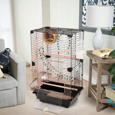 Клітка NUXIE 37 x 28 x 63 см, чорна