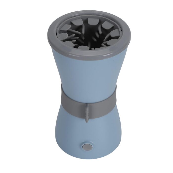 Автоматичний мийник лап для собак, електричний, з м'якими щетинками, 360°, блакитний