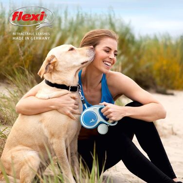 Рулетка Flexi New Comfort для собак і котів, чорна, 5 м, до 20 кг