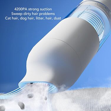 Автоматичний пилосос для догляду за тваринами, щітка для шерсті, сильна адсорбція, набір для догляду за собаками та кішками, для килимів, твердих підлог та плитки