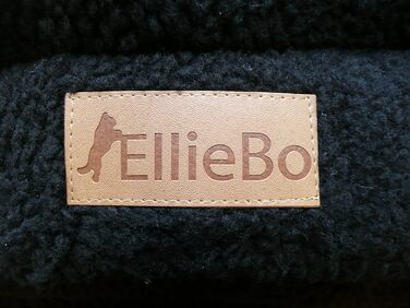Ліжко для домашніх тварин Ellie-Bo, шерпа-фліс, для кліток, 107 см, чорне
