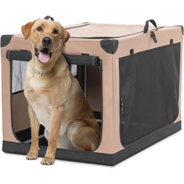 Транспортна переноска для собак Petsfit, складана, для дому, велика, середня, маленька, хакі L