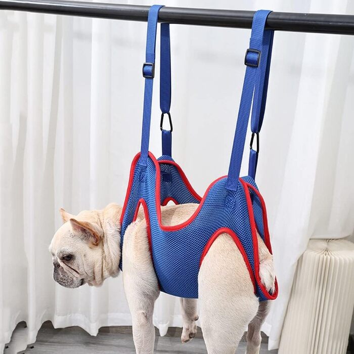 Гамак для догляду за собаками DONGKER, гамак для собак та котів, гамак для догляду за домашніми тваринами з 2 карабінами для маленьких собак та котів