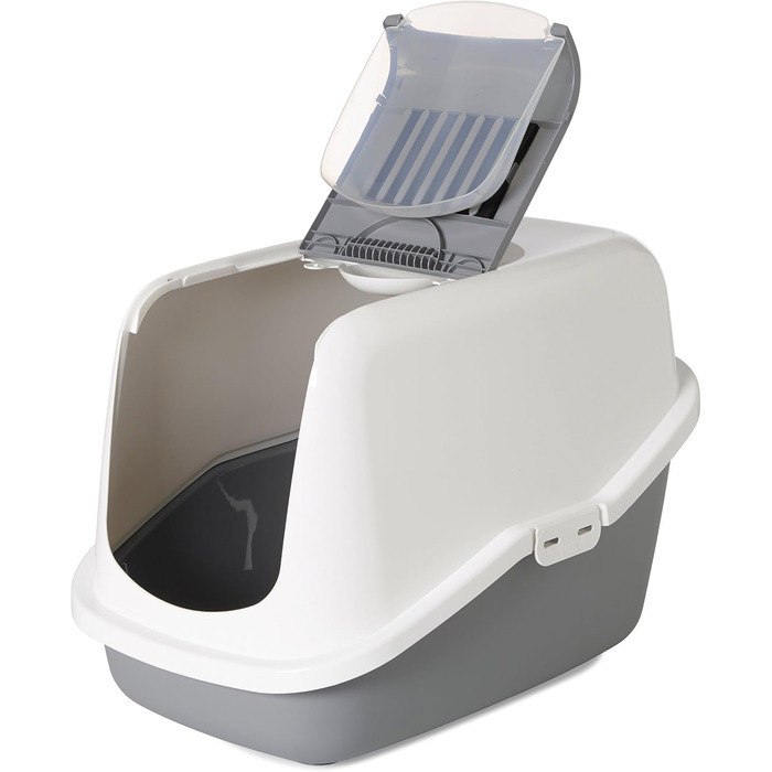 Торгівля туалетом для котів NESTOR сірого кольору 56 x 39 x 38,5 см