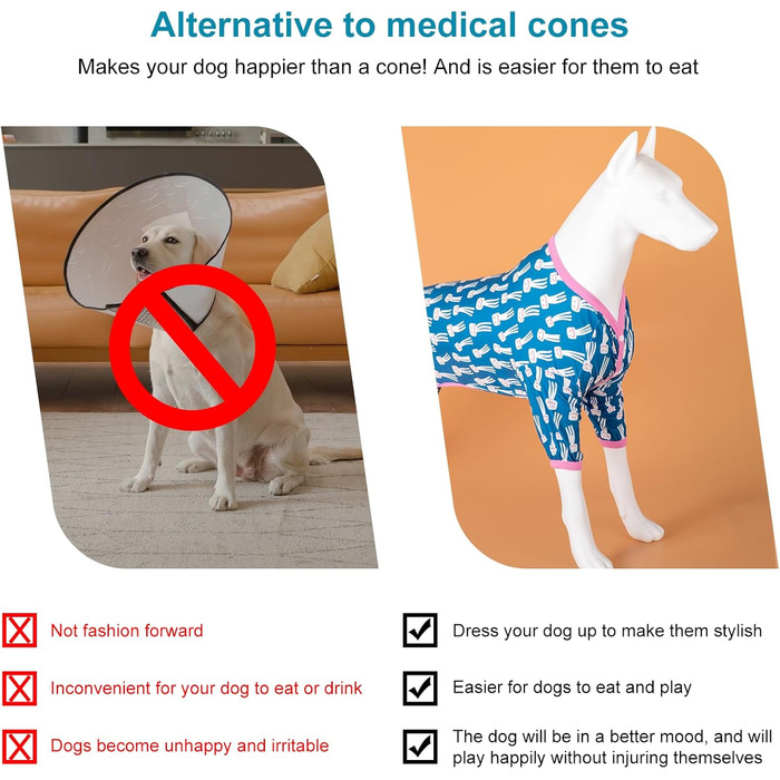 Піжама для собак LovinPet Pitbull, розмір M: блакитний піжамний костюм з принтом восьминога, зручний та легкий для великих собак