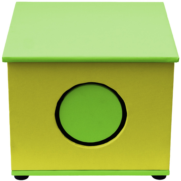 Будиночок для кота Mr. Riddick, багатоколірний, квадратний (43 см x 41,5 см x 34 см)