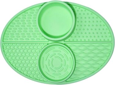Килимок для повільного годування домашніх тварин Greabuy: для собак, котів, силікон, покращує травлення, зелений