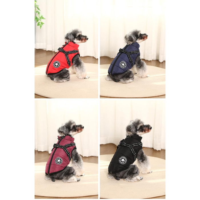 Тепла куртка для собак BT Bear, водонепроникна, для дрібних собак та цуценят (Помаранчевий, S)