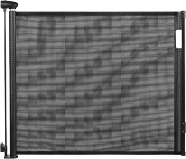 Захисний бар'єр для дитячих воріт, розтяжний, 0-180 см. Захист від падіння для дітей, котів та собак. Підходить для сходи, дверей, внутрішнього та зовнішнього використання. Чорний, 86x180 см